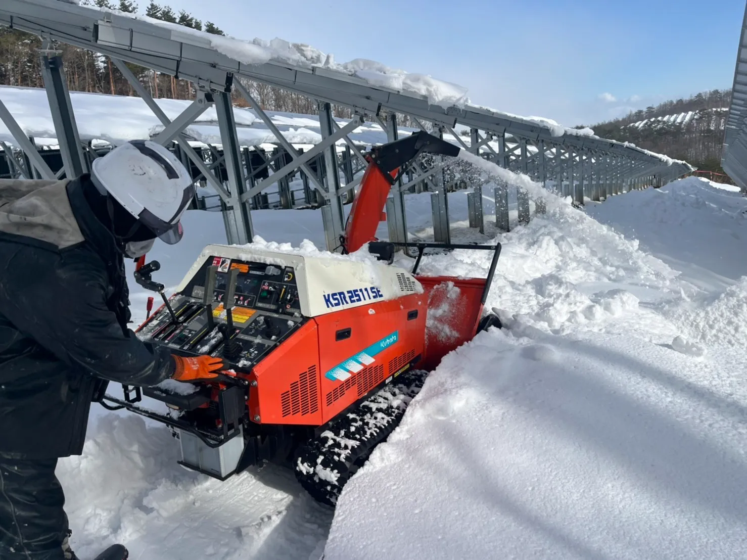 除雪作業の様子
